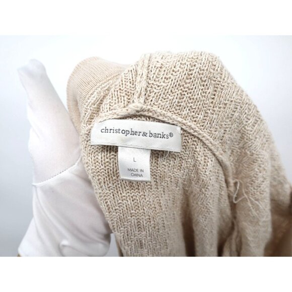 Cupshe Sleeveless Beige Crochet Knit Beach Cover-Up Dress M Summer - Picture 3 of 10